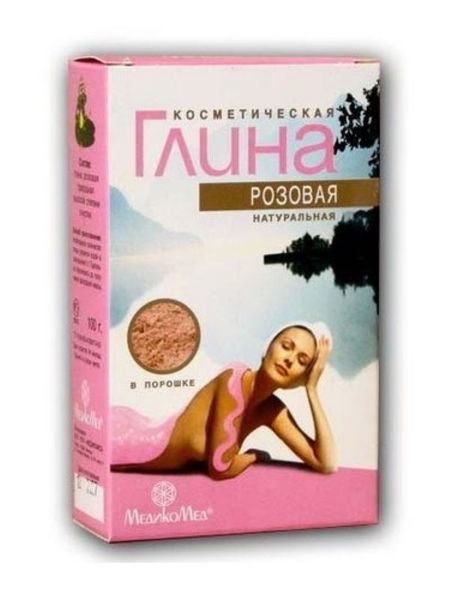 ГЛИНА ДЛЯ ЛИЦА И ТЕЛА 100 гр розовая
