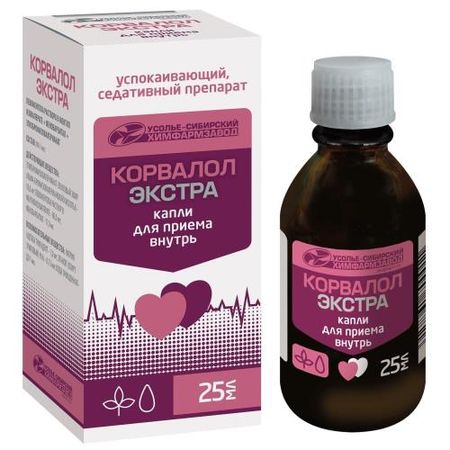 КОРВАЛОЛ-ЭКСТРА капли внутр. фл.- кап. 25 мл