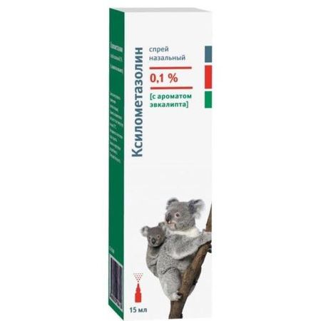 КСИЛОМЕТАЗОЛИН ОЗОН эвкалипт спрей назал. 0,1% фл. 15 мл