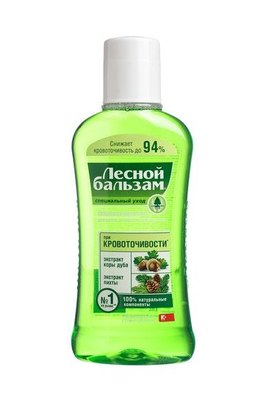 ЛЕСНОЙ БАЛЬЗАМ ОПОЛАСКИВАТЕЛЬ ДЛЯ ПОЛОСТИ РТА 400 мл кора дуба и пихта