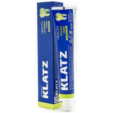 KLATZ (КЛАЦ) HEALTH ЗУБНАЯ ПАСТА 75 мл целебные травы, без фтора