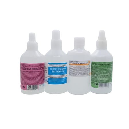 ХЛОРГЕКСИДИНА БИГЛЮКОНАТ р-р наружный д/местн. прим 0,05 % фл. пласт. 100 мл
