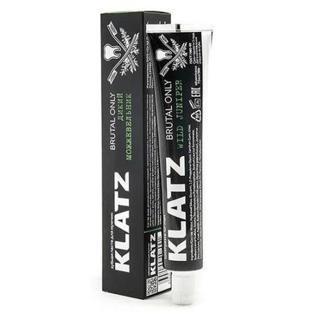 KLATZ (КЛАЦ) BRUTAL ONLY ЗУБНАЯ ПАСТА 75 мл дикий можжевельник