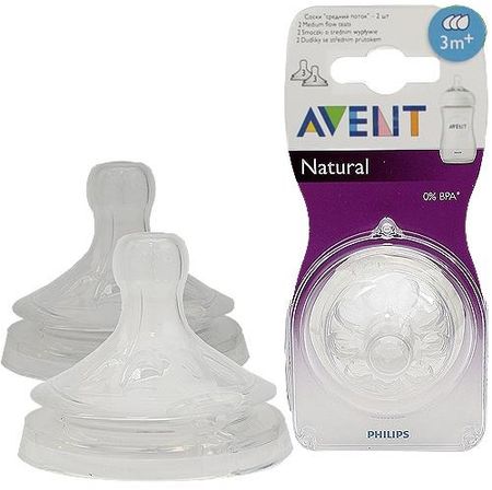 АВЕНТ NATURAL СОСКА СИЛИКОНОВАЯ №2 80530 (653/27) средний поток