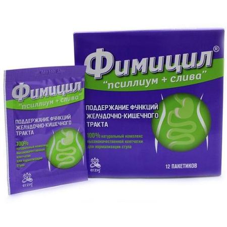 ФИМИЦИЛ ПСИЛЛИУМ+СЛИВА пор. внутр. пак.-саше 5 гр №12