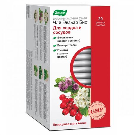 ЧАЙ БИО ЭВАЛАР ДЛЯ СЕРДЦА И СОСУДОВ ф/п №20