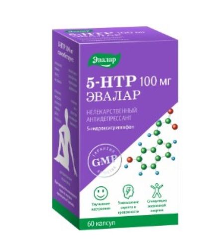 5-ГИДРОКСИТРИПТОФАН ЭВАЛАР капс. 100 мг №60