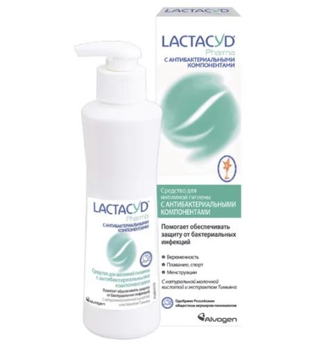 ЛАКТАЦИД ФАРМА ср-во д/интим. гиг. с антибакт. компонентами 250 мл