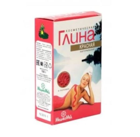 ГЛИНА ДЛЯ ЛИЦА И ТЕЛА 100 гр красная