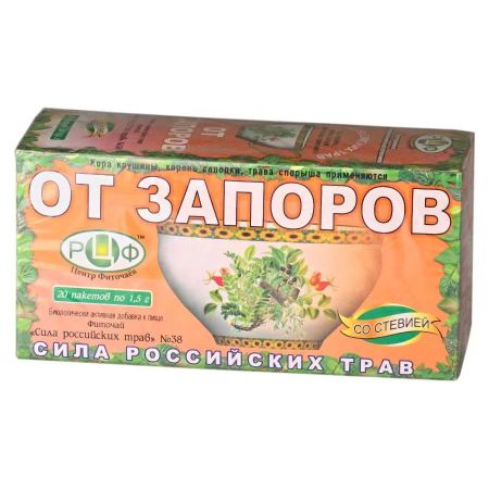 ФИТОЧАЙ РОССИЙСКИЕ ТРАВЫ №38 от запоров ф/п №20