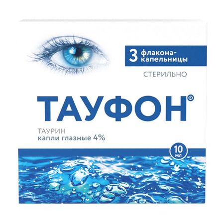 ТАУФОН ФАРМСТАНДАРТ капли глазные 4% фл.- кап. 10 мл №3
