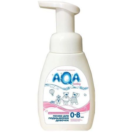 АКВА БЕБИ (AQA BABY) ДЛЯ ДЕВОЧЕК ПЕНКА ДЛЯ ПОДМЫВАНИЯ 250 мл