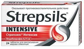 СТРЕПСИЛС ИНТЕНСИВ мед-лимон табл. д/рассас. 8,75 мг №24