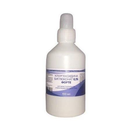 ХЛОРГЕКСИДИНА БИГЛЮКОНАТ ФОРТЕ р-р наруж. фл. 0,1% 100 мл