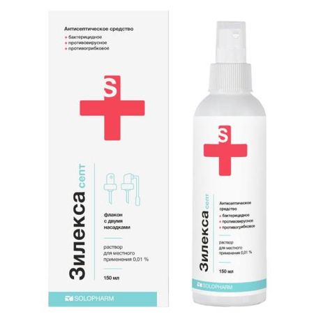 ЗИЛЕКСА СЕПТ р-р д/местн. примен. 0,01% спрей 150 мл + 2 насадки