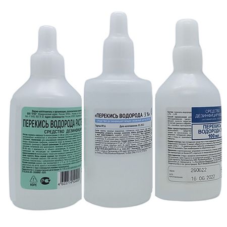 ПЕРЕКИСЬ ВОДОРОДА раствор антисепт. фл. 3% 100 мл