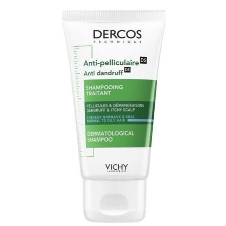 ВИШИ (VICHY) ДЕРКОС ШАМПУНЬ-УХОД 50 мл против перхоти (интенсивн.) д/норм. и жирн. волос