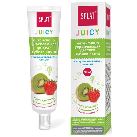 СПЛАТ JUICY ЗУБНАЯ ПАСТА ДЕТСКАЯ 35 мл клубника-киви