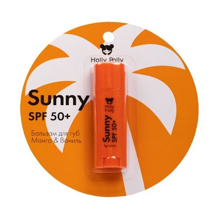 HOLLY POLLY (ХОЛЛИ ПОЛЛИ) SUNNY БАЛЬЗАМ ДЛЯ ГУБ 4,8 гр манго/ваниль