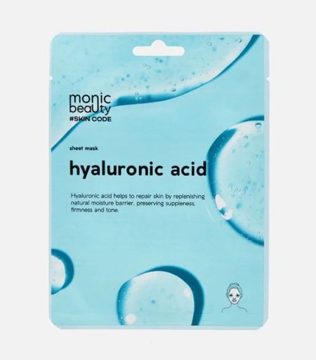 MONIC BEAUTY SKIN CODE МАСКА ТКАНЕВАЯ ДЛЯ ЛИЦА 25 мл гиалурон. кислота