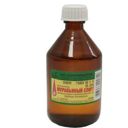 МУРАВЬИНЫЙ СПИРТ САМАРАМЕДПРОМ р-р спирт. наруж. 1,4% 50 мл