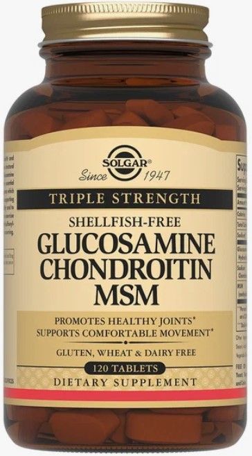 СОЛГАР ГЛЮКОЗАМИН-ХОНДРОИТИН И МСМ табл. №120