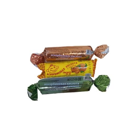 АСКОРБИНОВАЯ КИСЛОТА С САХАРОМ БАД табл. фруктовый вкус №10