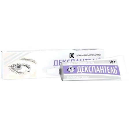 ДЕКСПАНТЕЛЬ гель глазной 5% туба 10 гр