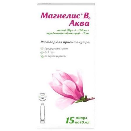 МАГНЕЛИС В6 АКВА р-р внутр. амп. 10 мл №15