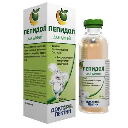 ПЕПИДОЛ ПЭГ р-р внутр. д/детей фл. 3% 250 мл