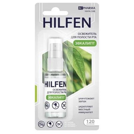 ХИЛФЕН ОСВЕЖИТЕЛЬ ДЛЯ ПОЛОСТИ РТА 15 мл эвкалипт