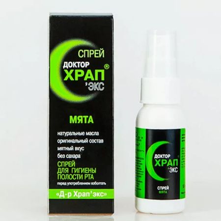 ДОКТОР ХРАПЭКС спрей наруж. мята 60 мл