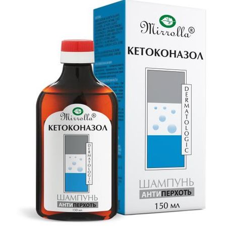 МИРРОЛЛА КЕТОКОНАЗОЛ шампунь от перхоти 150 мл