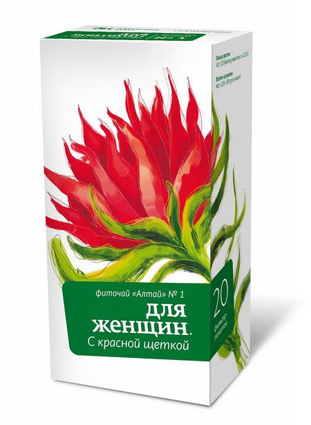 ФИТОЧАЙ АЛТАЙ №1 для женщин с красной щеткой ф/п №20