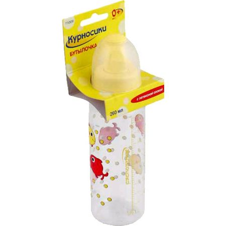 КУРНОСИКИ БУТЫЛОЧКА 250 мл 11006 латекс. соска