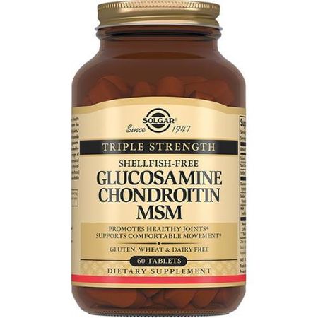 СОЛГАР ГЛЮКОЗАМИН-ХОНДРОИТИН И МСМ табл. №60
