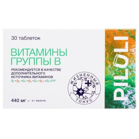PILULI КОМПЛЕКС ВИТАМИНОВ ГРУППЫ В табл. №30