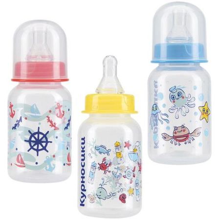 КУРНОСИКИ БУТЫЛОЧКА 125 мл 11001 силикон. соска