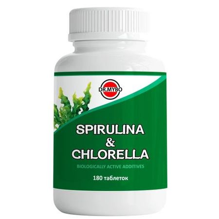 DR MYBO СПИРУЛИНА+ХЛОРЕЛЛА табл. №180
