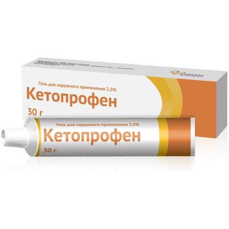 КЕТОПРОФЕН ОЗОН гель 2,5% туба 30 гр