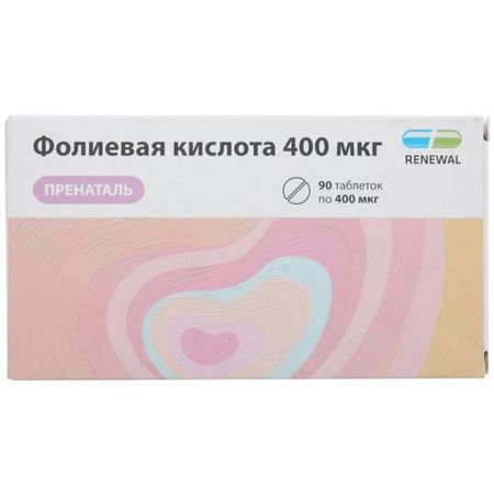 ФОЛИЕВАЯ КИСЛОТА ПРЕНАТАЛЬ табл. п/о №90