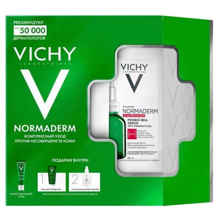 ВИШИ (VICHY) НОРМАДЕРМ НАБОР (сыворотка + уход д/лица + гель д/умыв.+ крем)