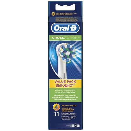 ОРАЛ-БИ (ORAL-B) НАСАДКА ДЛЯ ЗУБНОЙ ЩЕТКИ Cross Action №4