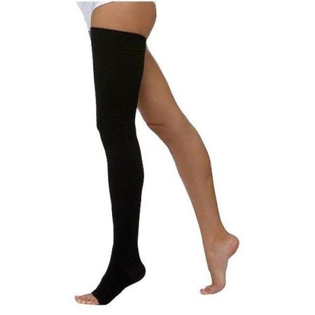 ЧУЛОК КОМПРЕССИОННЫЙ ДО БЕДРА КРУГЛОВЯЗАНЫЙ черный 2 класс компр. р.3 астрид анни эмилия линдгрен пеппи длинный чулок на карельском языке