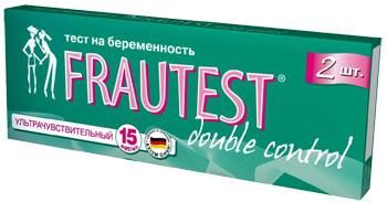 ТЕСТ НА БЕРЕМЕННОСТЬ FRAUTEST DOUBLE CONTROL №2