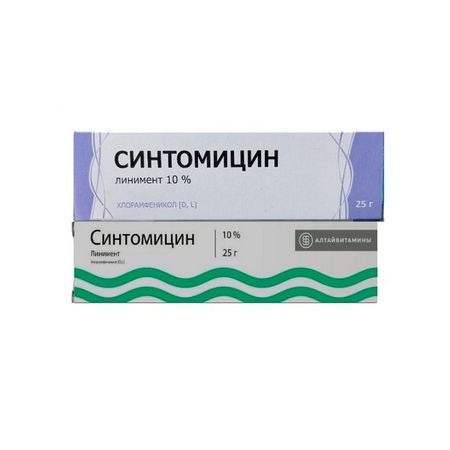 СИНТОМИЦИН линимент 10% 25 гр