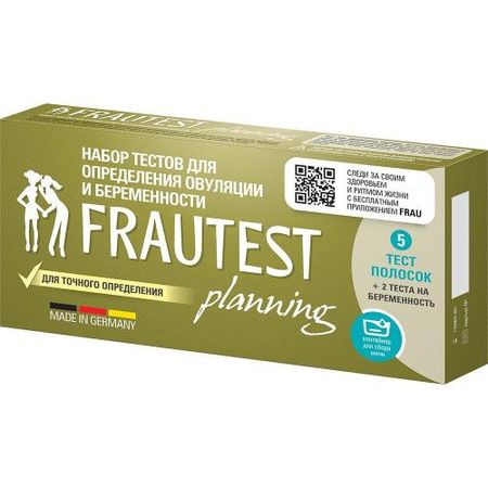 ТЕСТ НА ОВУЛЯЦИЮ И БЕРЕМЕННОСТЬ FRAUTEST PLANNING №5 +2