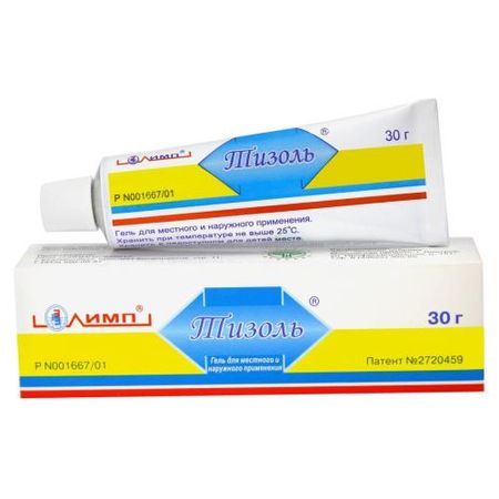 ТИЗОЛЬ гель наружн. и д/местн. примен. 30 гр