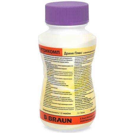 НУТРИКОМП ДРИНК ПЛЮС СМЕСЬ ДЛЯ ЭНТЕР. ПИТАНИЯ ваниль 200 мл