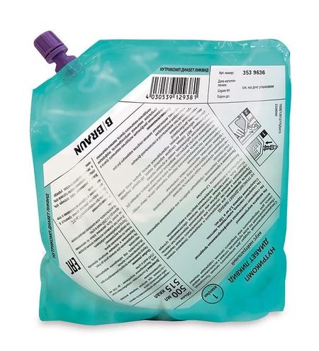 НУТРИКОМП ДИАБЕТ ЛИКВИД СМЕСЬ ДЛЯ ЭНТЕР. ПИТАНИЯ нейтральн. вкус 500 мл